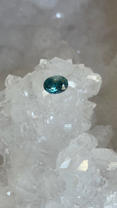 Montana Sapphire .97 CT Teal Oval Cut