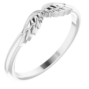 Angel Wings Stackable Ring - 14k Gold