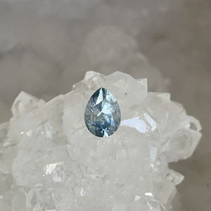 Montana Sapphire .96 CT Silvery Light Blue Pear Cut