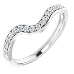Load image into Gallery viewer, Twin Set Diamond Engagement Ring in 14K White Gold with Diamond Set Band
