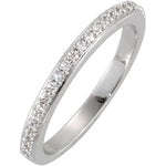 Load image into Gallery viewer, Diamond Wedding Band 14K White Gold
