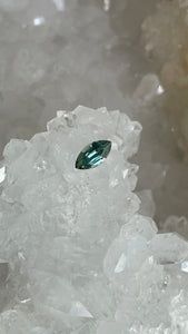 Montana Sapphire .70 CT Blue Green Seafoam Teal Marquise Cut