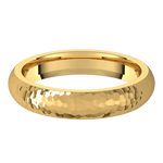 Load image into Gallery viewer, Hammered 4mm Wide 14k Gold Wedding Band (Yellow, White, or Rose)
