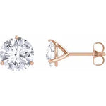 Load image into Gallery viewer, Earrings - 14K Gold Colorless Moissanite Studs
