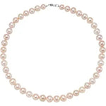 Load image into Gallery viewer, Necklace - Pink Cultured Freshwater Pearls with Sterling Silver Clasp 18&quot;

