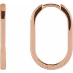 Load image into Gallery viewer, Huggie Hoop Earrings (Sterling Silver, 14K Yellow, White, or Rose Gold)
