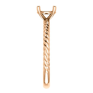 Jacqueline 4-Prong  Solitaire Rope Setting