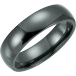 Load image into Gallery viewer, Titanium 6mm Domed Band (Classic or Black Titanium)
