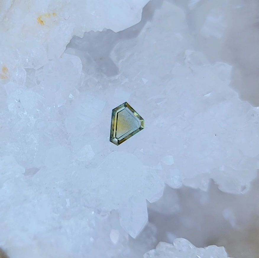 Montana Sapphire 1.18 CT Teal, Green, Blue, Orange Portrait Cut