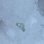 Load image into Gallery viewer, Montana Sapphire .78 CT Sea-foam Green, Grey, Silver Half Moon Cut
