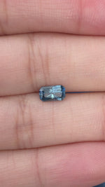 Load and play video in Gallery viewer, Montana Sapphire 1.13 CT Medium Blue Radiant Cut
