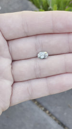 Load and play video in Gallery viewer, Montana Sapphire 1.75 CT Very Light Blue Green Oval Cut
