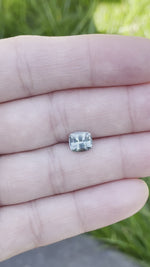 Load and play video in Gallery viewer, Montana Sapphire 2.06 CT Light Blue Antique Cushion Cut
