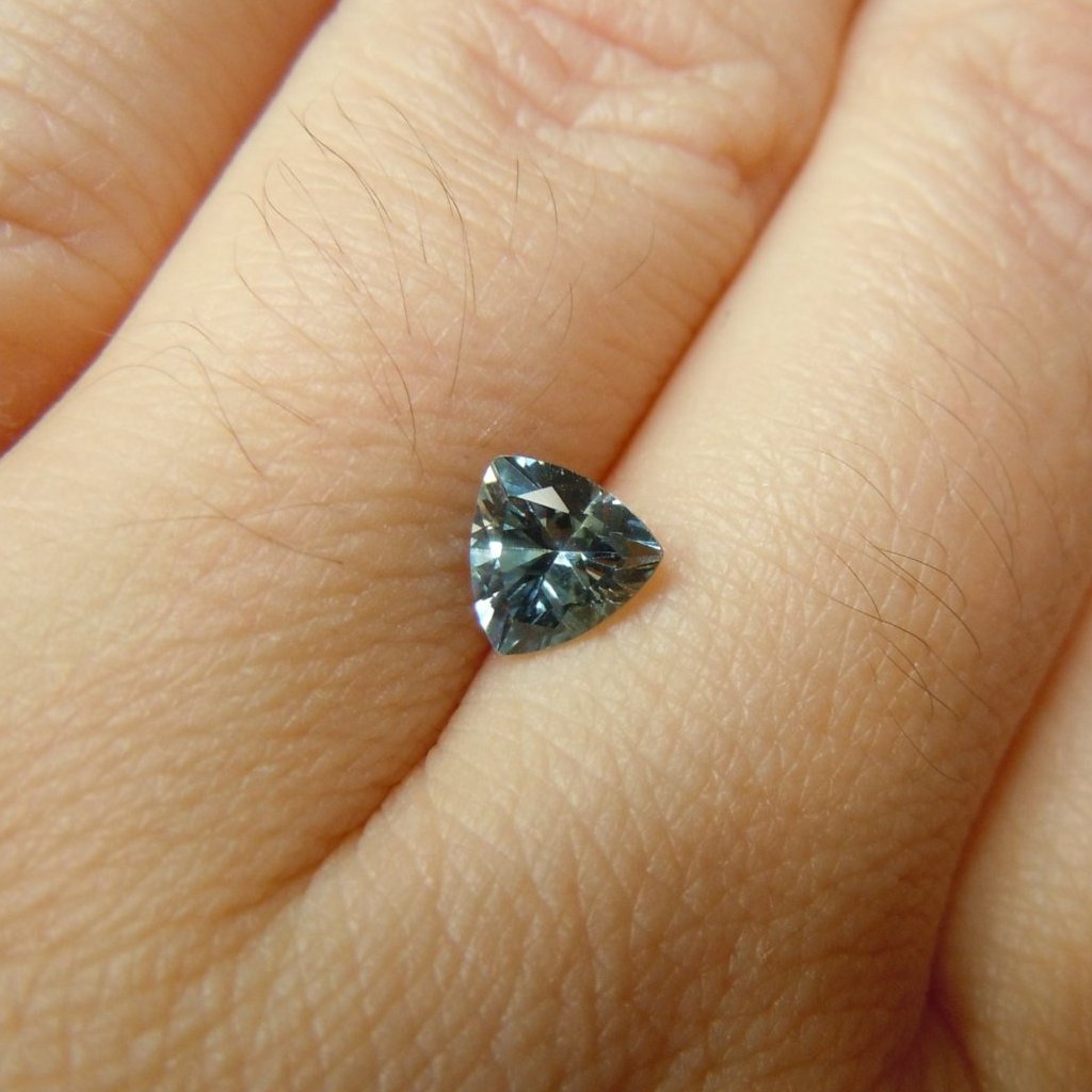 Montana Sapphire 1.0 CT Blue and Yellow Trillion Cut