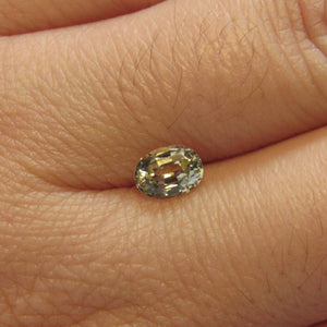 Montana Sapphire Very Light Yellow Oval cut .90 carat