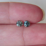 Load image into Gallery viewer, Montana Sapphire .93 CTW Green Blue Round Brilliant Cut - Matched Pair
