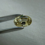 Load image into Gallery viewer, Montana Sapphire .60 CT Golden Yellow Oval Cut

