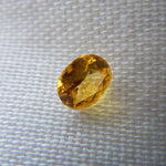 Load image into Gallery viewer, Montana Sapphire .47 CT Golden Yellow Oval Cut
