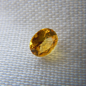 Montana Sapphire .47 CT Golden Yellow Oval Cut