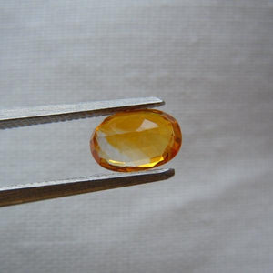 Montana Sapphire 1.45 CT Orange/Yellow Oval Cut
