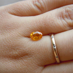 Load image into Gallery viewer, Montana Sapphire 1.45 CT Orange/Yellow Oval Cut
