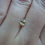 Load image into Gallery viewer, Montana Sapphire .49 CT Yellow Pear Cut
