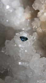 Load image into Gallery viewer, Montana Sapphire .95 CT Blue with Yellow Corner Oval Cut
