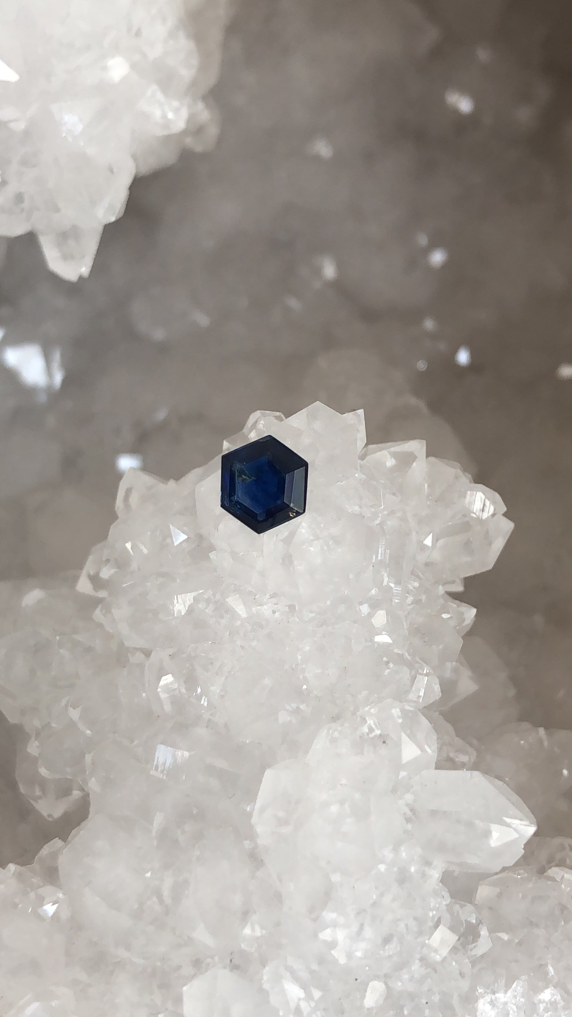 Montana Sapphire .97 CT Deep Blue Hexagon Cut