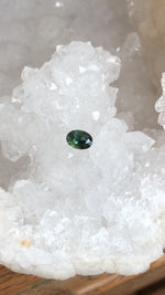 Load image into Gallery viewer, Madagascar Sapphire 1.05 CT Deep Forest Green Oval Cut
