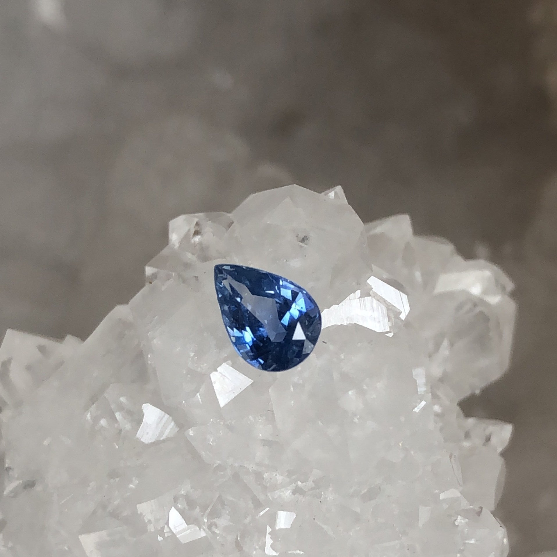 Sri Lankan Sapphire .58 CT Blue Pear Cut