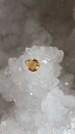 Load image into Gallery viewer, Montana Sapphire .85 CT Yellow Orange Pear Cut
