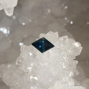 Montana Sapphire Dark Teal Kite/Lozenge Cut 1.58 carat