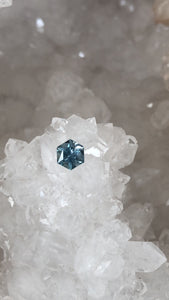Montana Sapphire .72 CT Light Blue Brilliant Hexagon Cut