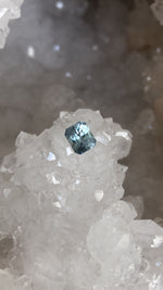 Load image into Gallery viewer, Montana Sapphire 1.26 CT Ice Blue Radiant Cut
