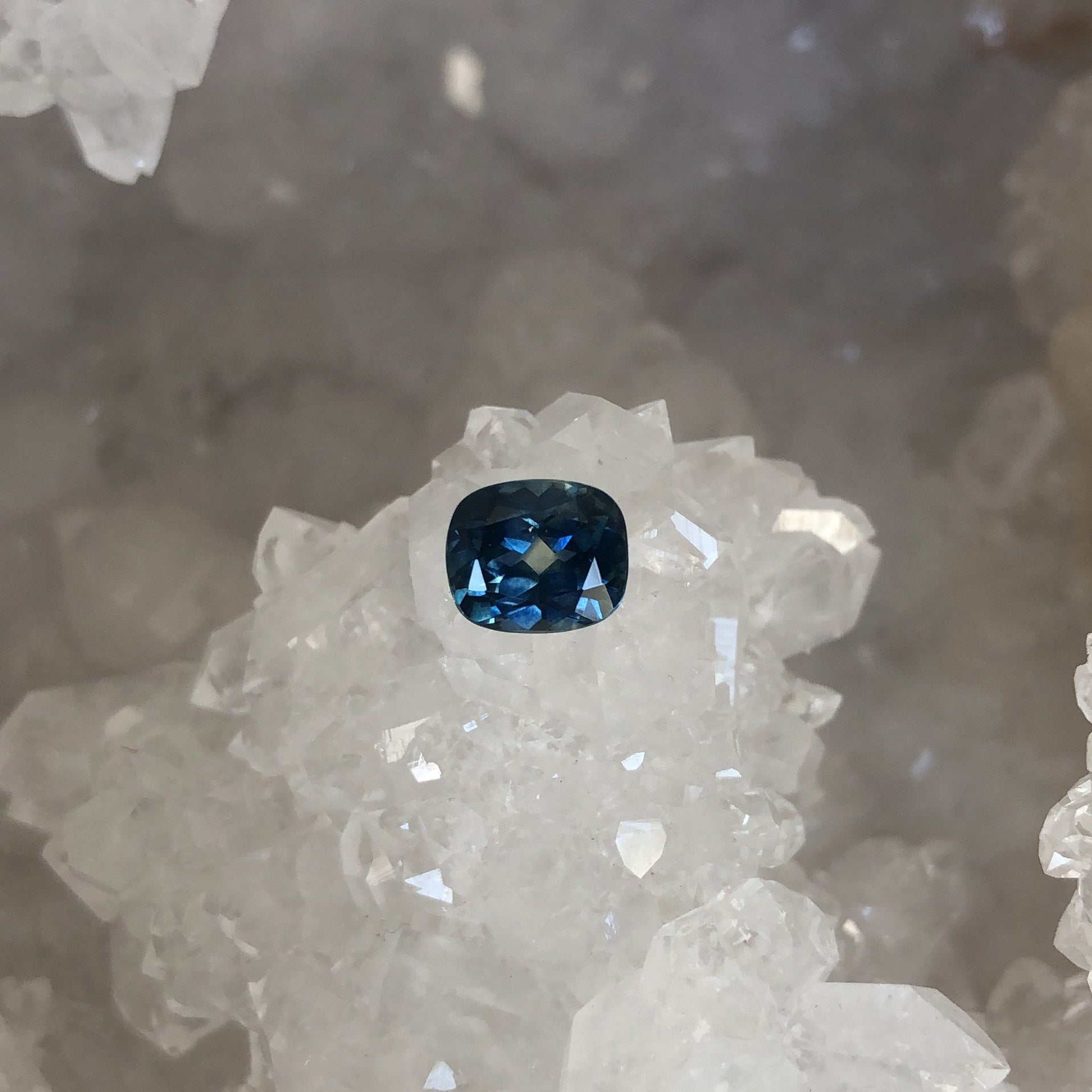 Montana Sapphire 1.60 CT Royal Blue Antique Cushion Cut