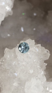 Montana Sapphire Light Blueish Gray Round Cut 1.0 Carat
