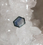 Load image into Gallery viewer, Montana Sapphire 1.61 CT Silver, Blue, with Teal Portrait Cut
