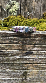 Load image into Gallery viewer, Ring - Montana Sapphire 1.02 CTW 5 Stone Rainbow set in 14K White Gold
