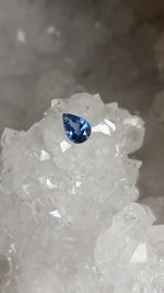 Load image into Gallery viewer, Sri Lankan Sapphire .58 CT Blue Pear Cut
