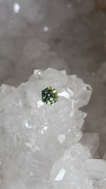 Load image into Gallery viewer, Australian Sapphire .70 CT Teal Hexagon Cut
