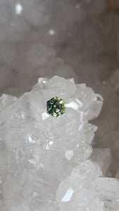 Australian Sapphire .70 CT Teal Hexagon Cut