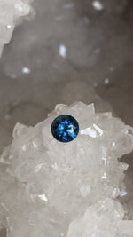 Load image into Gallery viewer, Montana Sapphire .87 CT Blue with Touch of Green Round Cut
