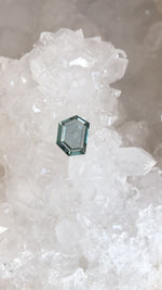 Load image into Gallery viewer, Montana Sapphire 1.59 CT Teal Portrait Cut
