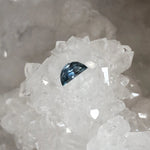 Load image into Gallery viewer, Montana Sapphire .72 CT Teal Half Moon Cut
