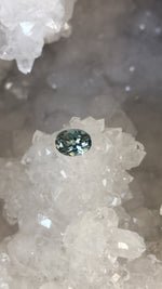 Load image into Gallery viewer, Montana Sapphire 1.75 CT Very Light Blue Green Oval Cut

