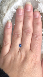 Load image into Gallery viewer, Sri Lankan Sapphire .58 CT Blue Pear Cut
