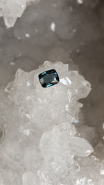 Load image into Gallery viewer, Spinel .94 CT Dark Teal Cushion Cut
