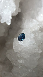 Montana Sapphire 1.48 CT Deep Blue, Teal, Green, Peach Round Cut