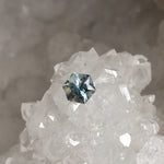 Load image into Gallery viewer, Montana Sapphire .85 CT Silver Brilliant Hexagon Cut
