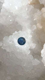 Load image into Gallery viewer, Montana Sapphire 1.48 CT Deep Blue, Teal, Green, Peach Round Cut
